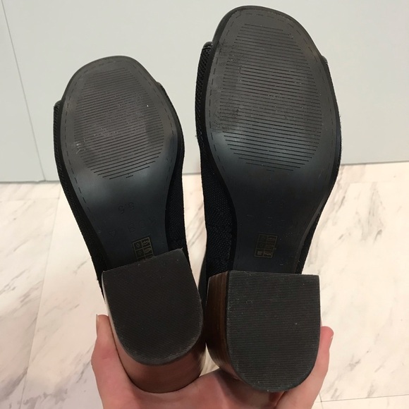 Kelsi Dagger Macey Knit Peep Toe Black Sock Bootie - Picture 6 of 9